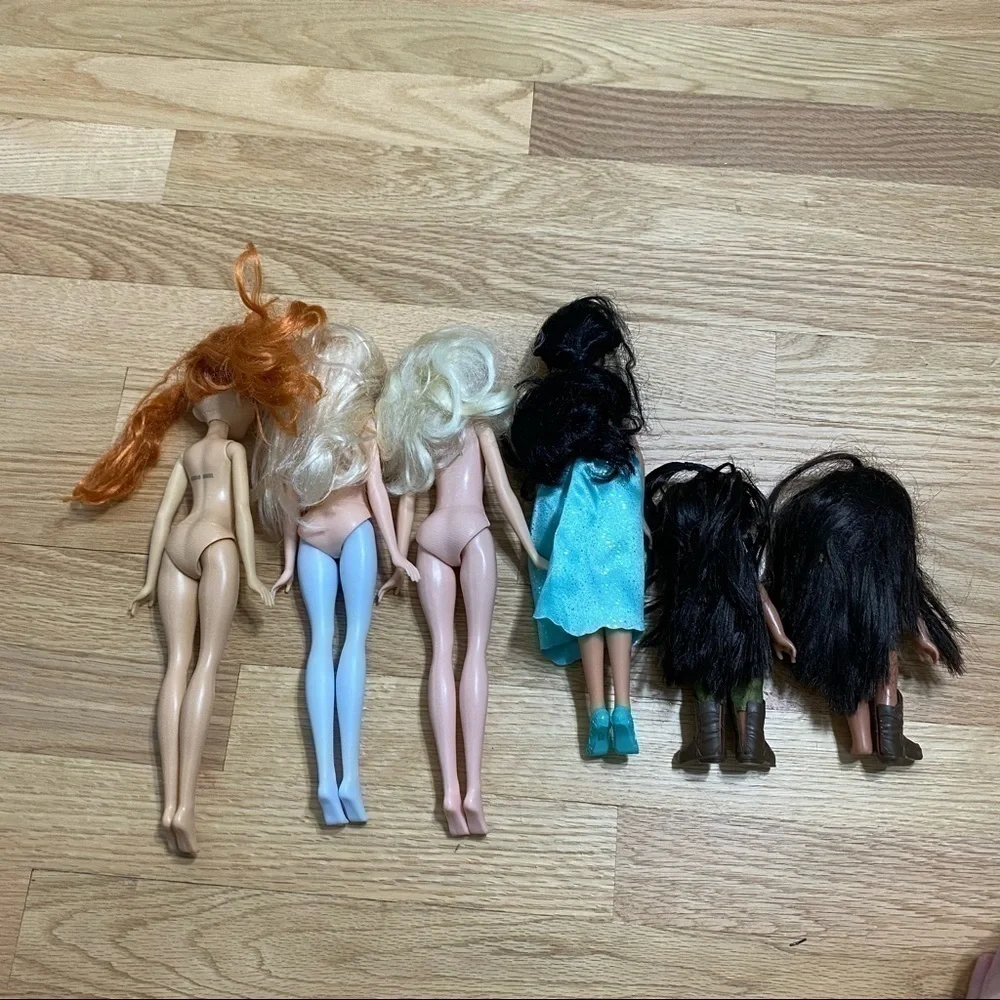 Disney Doll Bundle Anna Elsa Raya Jasmine Kids Toy